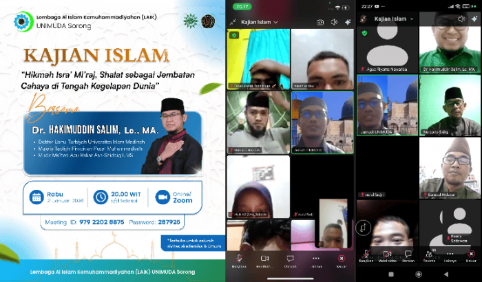 UNIMUDA Sorong Mengadakan Kajian Islam Isra' Mi'raj